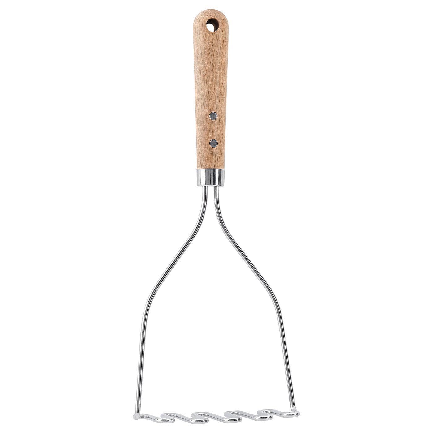 VARDAGEN presse-purée, acier inoxydable/hêtre, 30 cm