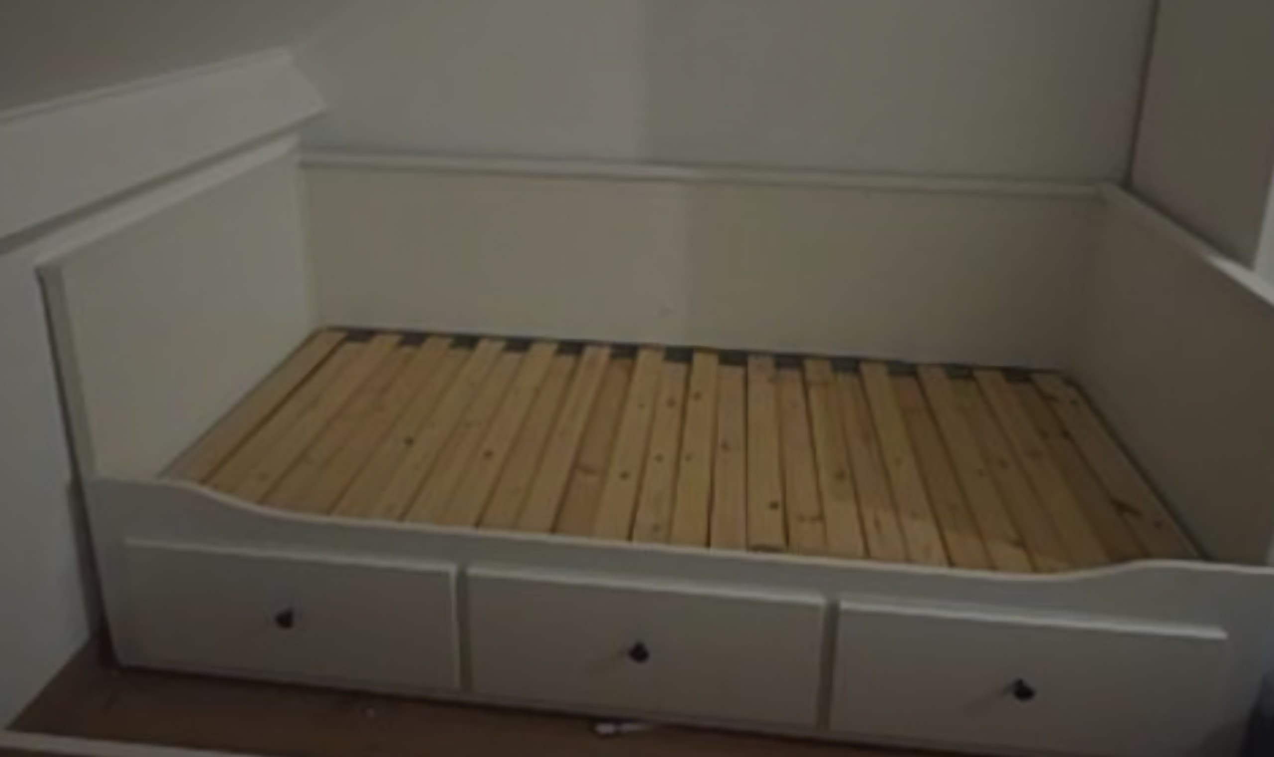 HEMNES day-bed frame with 3 drawers, white, 80x200 cm