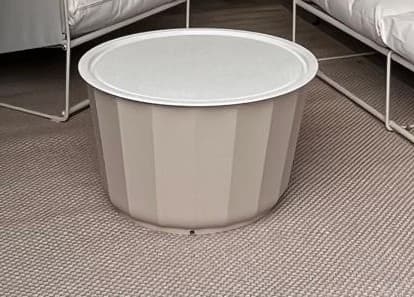 LÅGASKÄR coffee table, outdoor, beige