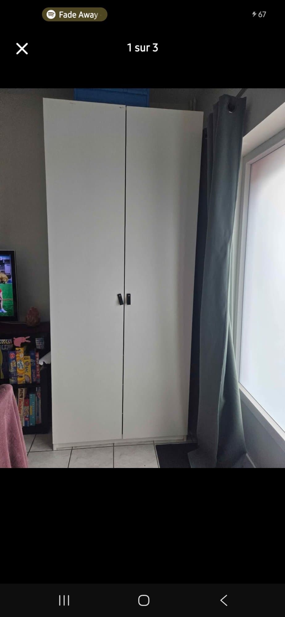 PAX CAISSON +2PORTES wardrobe with 2 doors