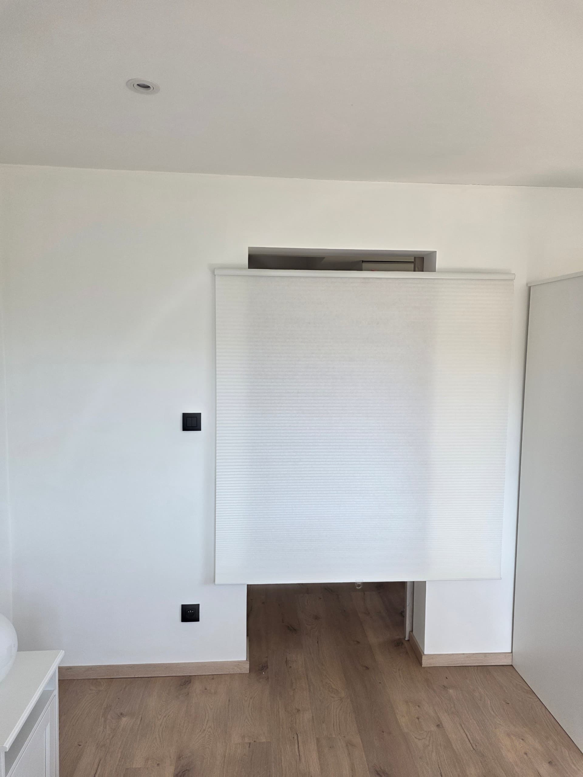 HOPPVALS plisségordijn, dubbel, wit, 140x210 cm