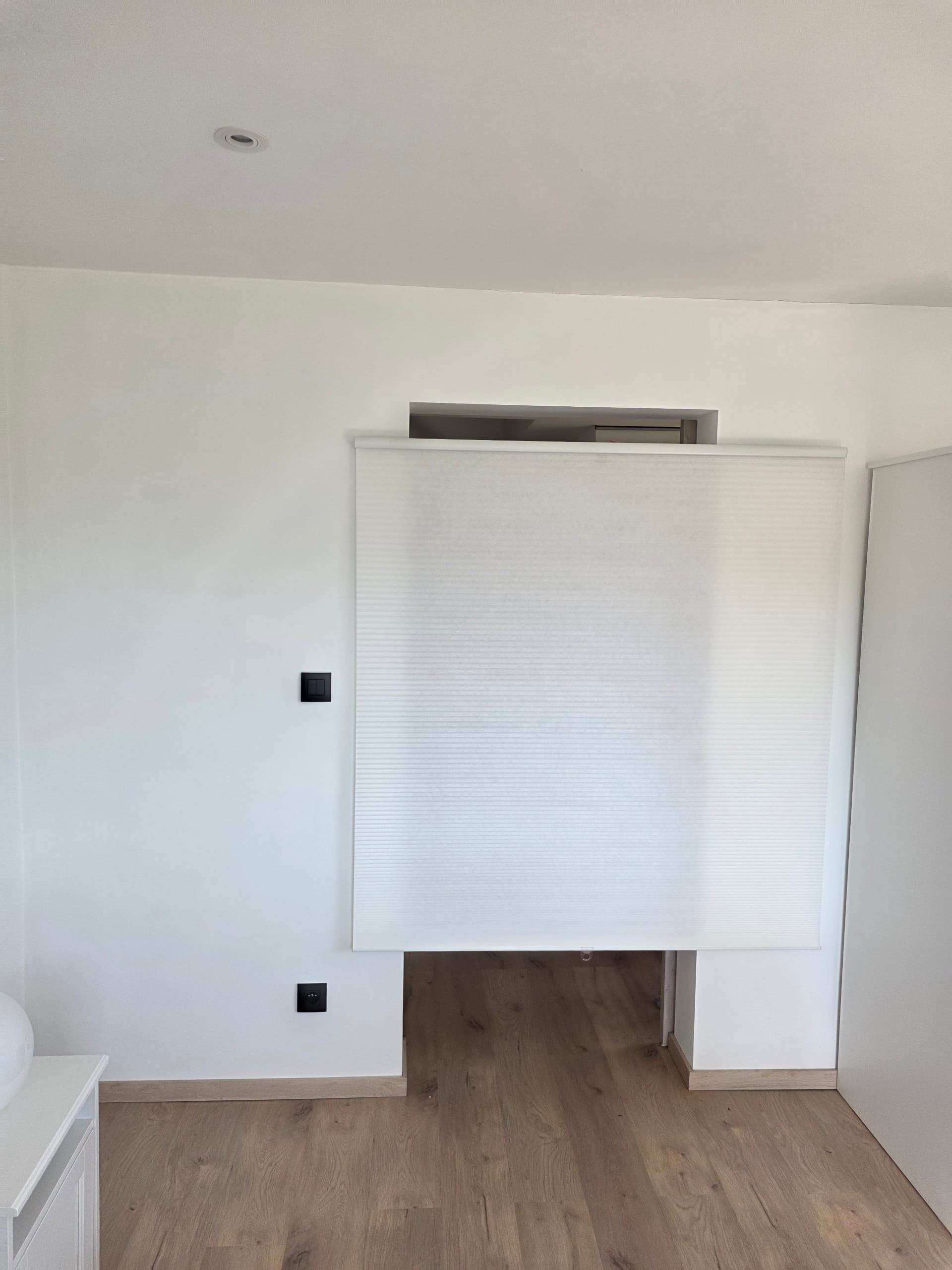 HOPPVALS plisségordijn, dubbel, wit, 80x210 cm