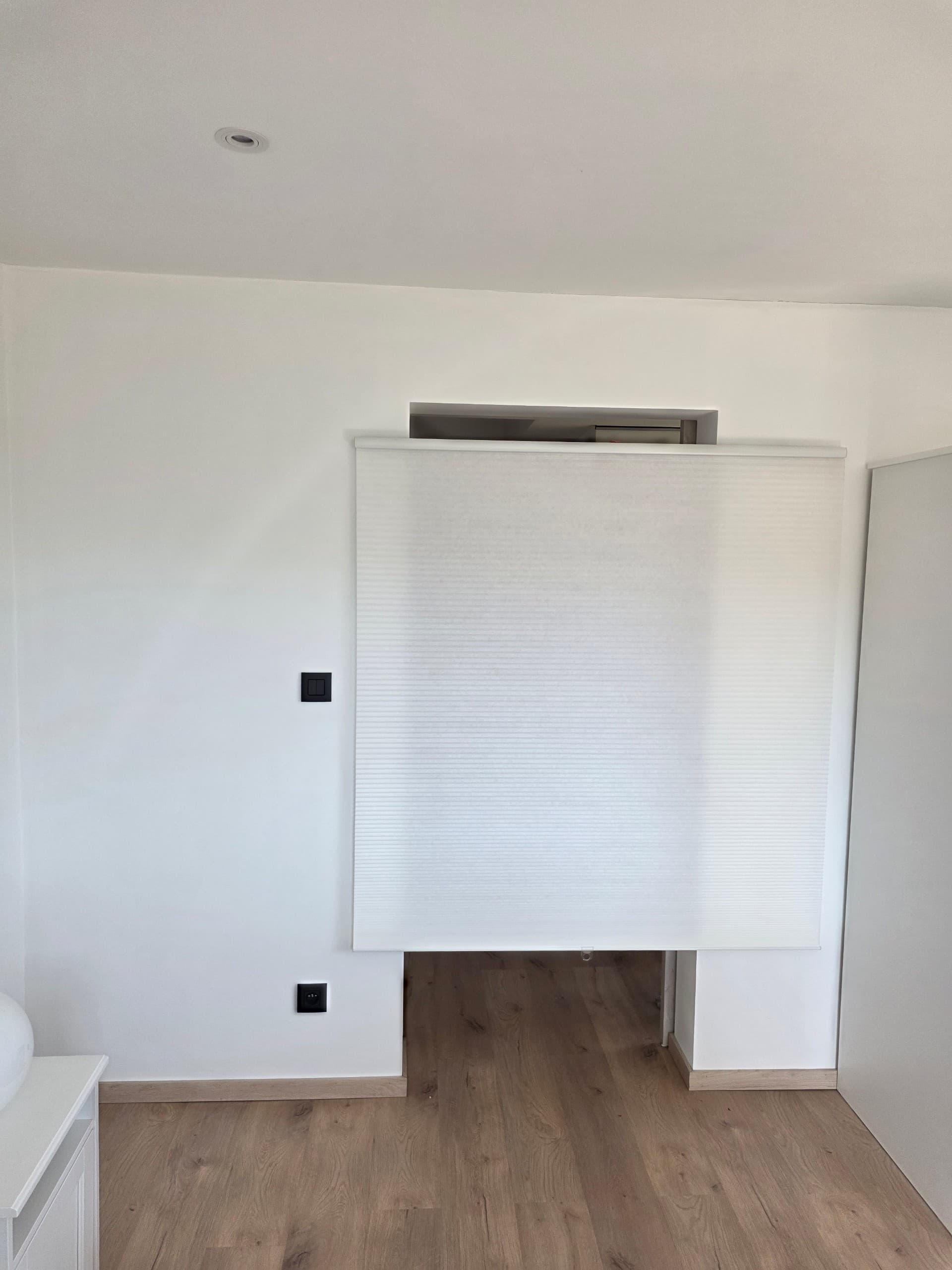 HOPPVALS plisségordijn, dubbel, wit, 120x210 cm