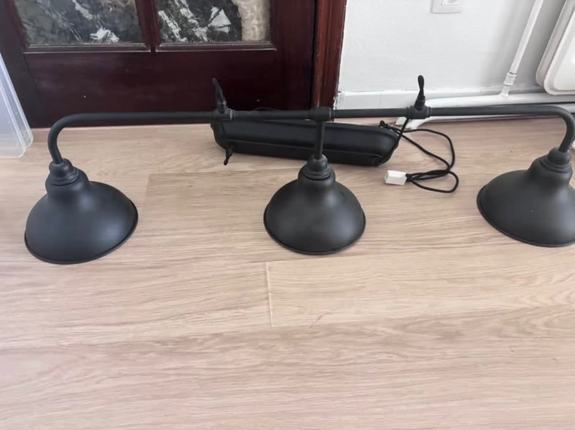 AGUNNARYD suspension à 3 lampes, noir, 122 cm