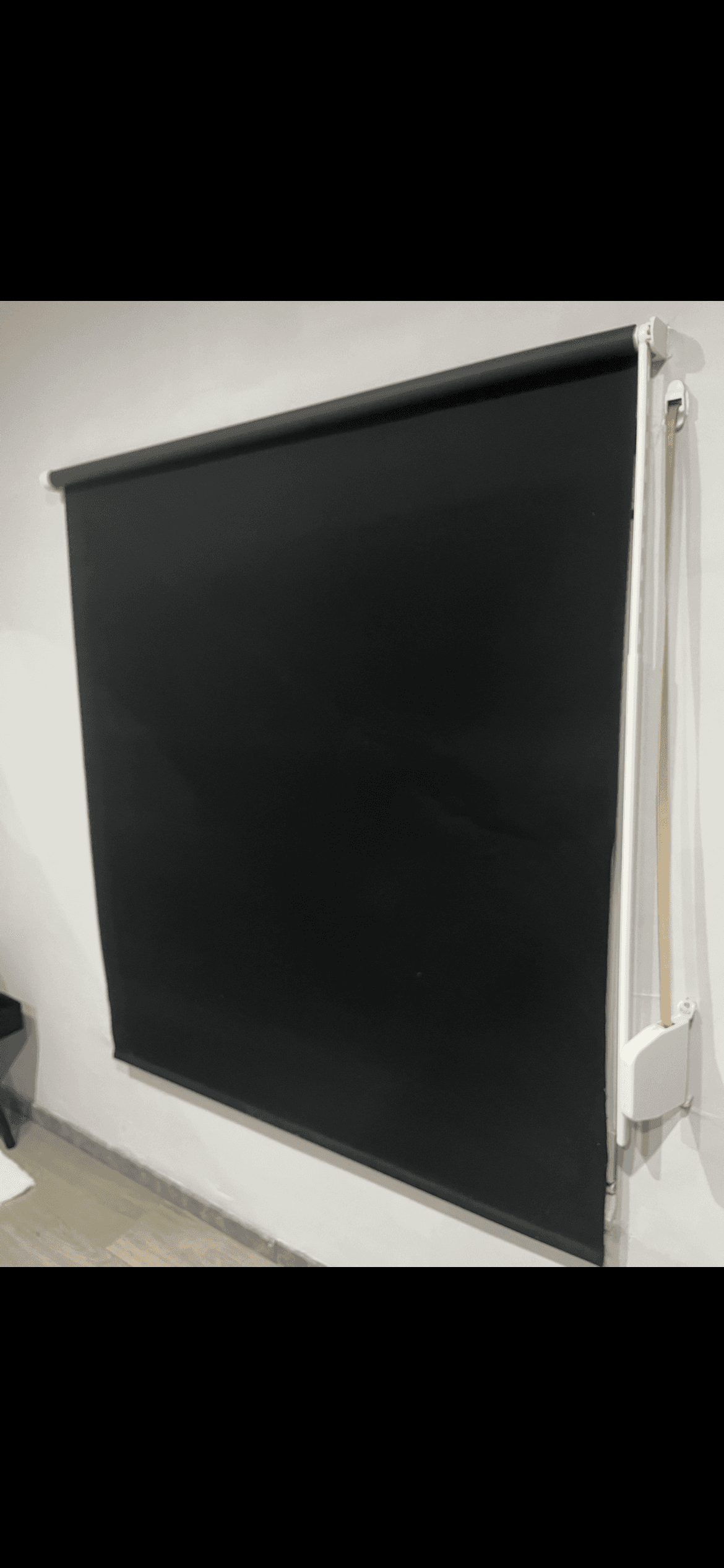FRIDANS block-out roller blind, black, 120x195 cm