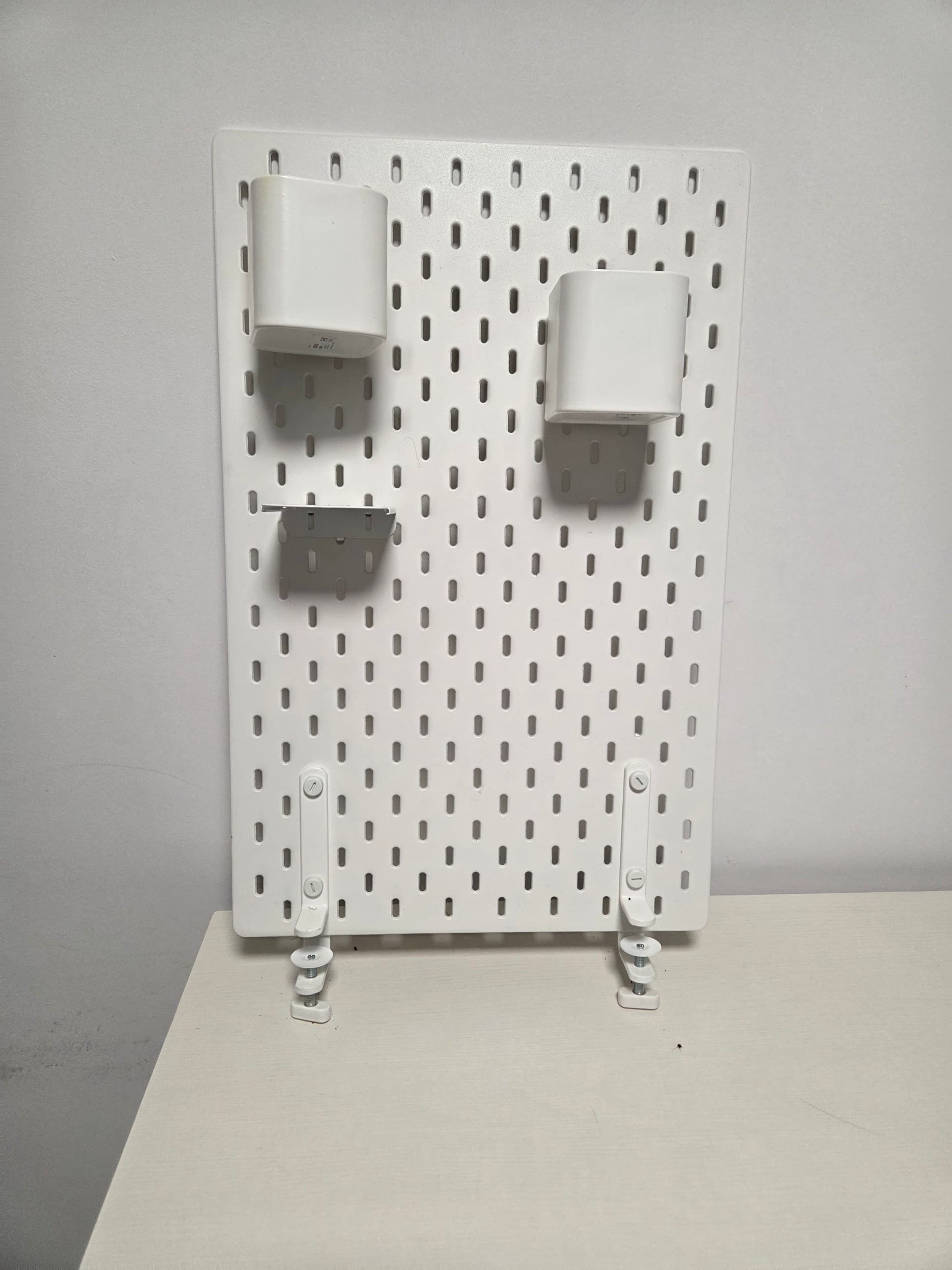SKÅDIS ophangbord, combinatie, wit, 36x56 cm