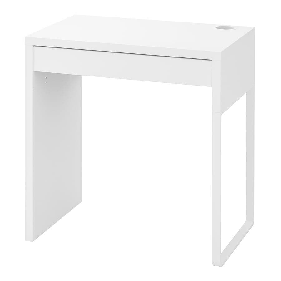 MICKE desk, white, 73x50 cm