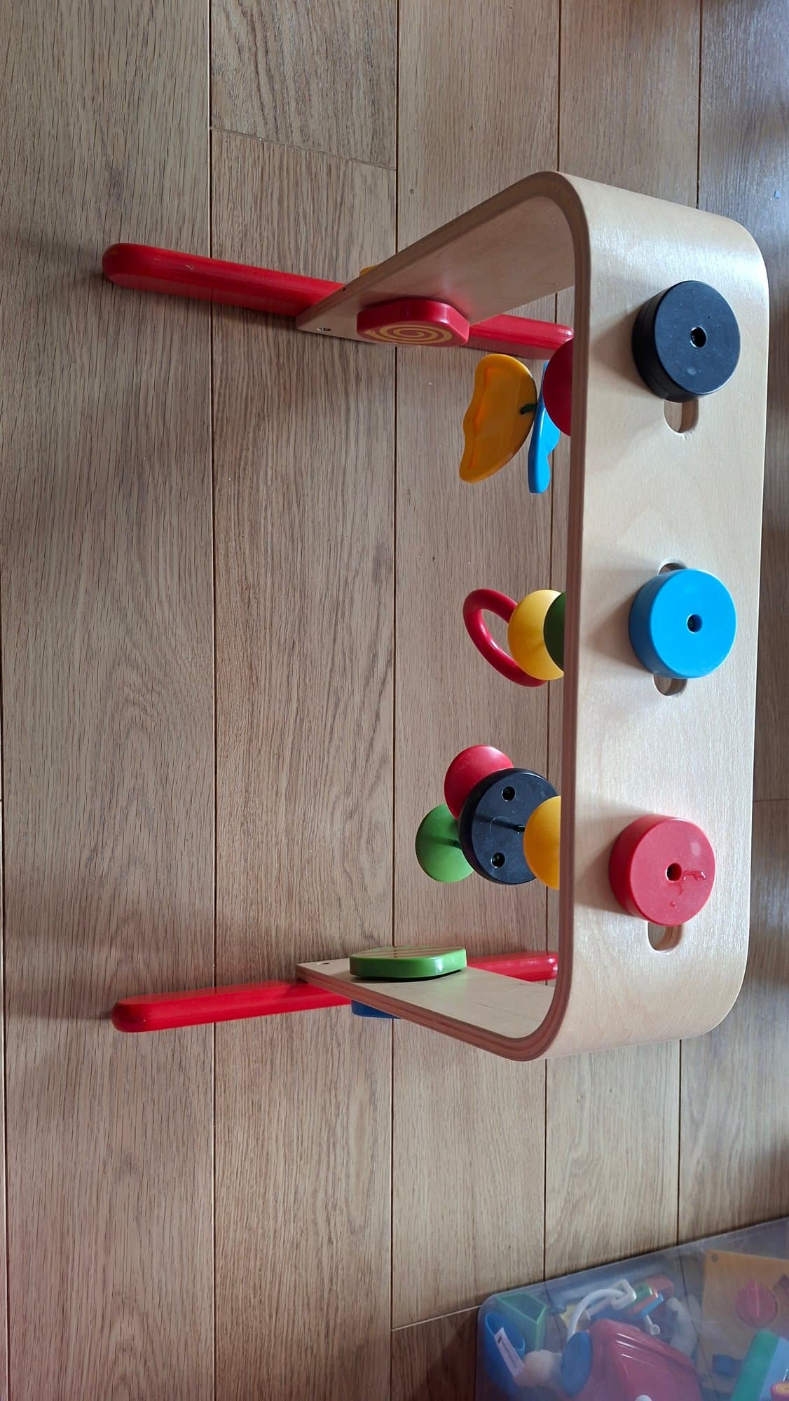 LEKA portique bébé, contreplaqué de bouleau/multicolore