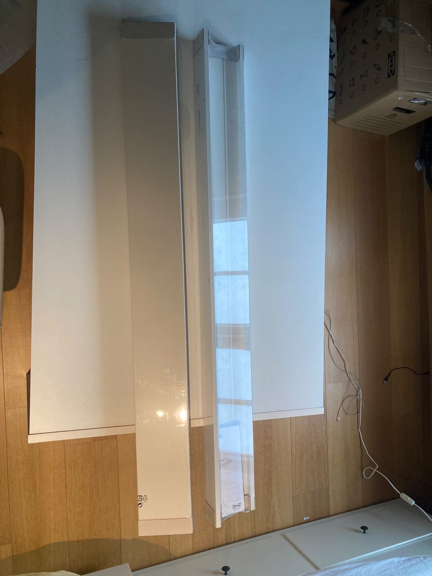MOSSLANDA PLANK Tablette pour photos, blanc, 115 cm