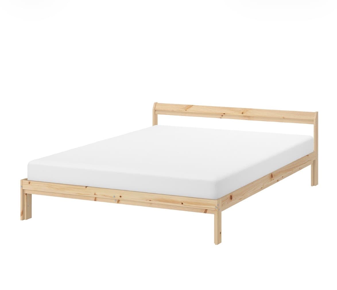 NEIDEN BEDFRAME bed frame, pine/Luröy, 140x200 cm