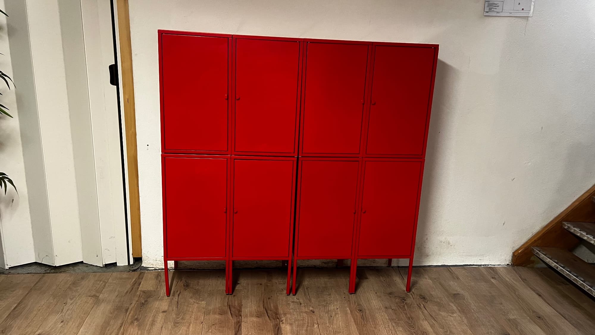LIXHULT combinaison de rangement, anthracite, 140x35x142 cm