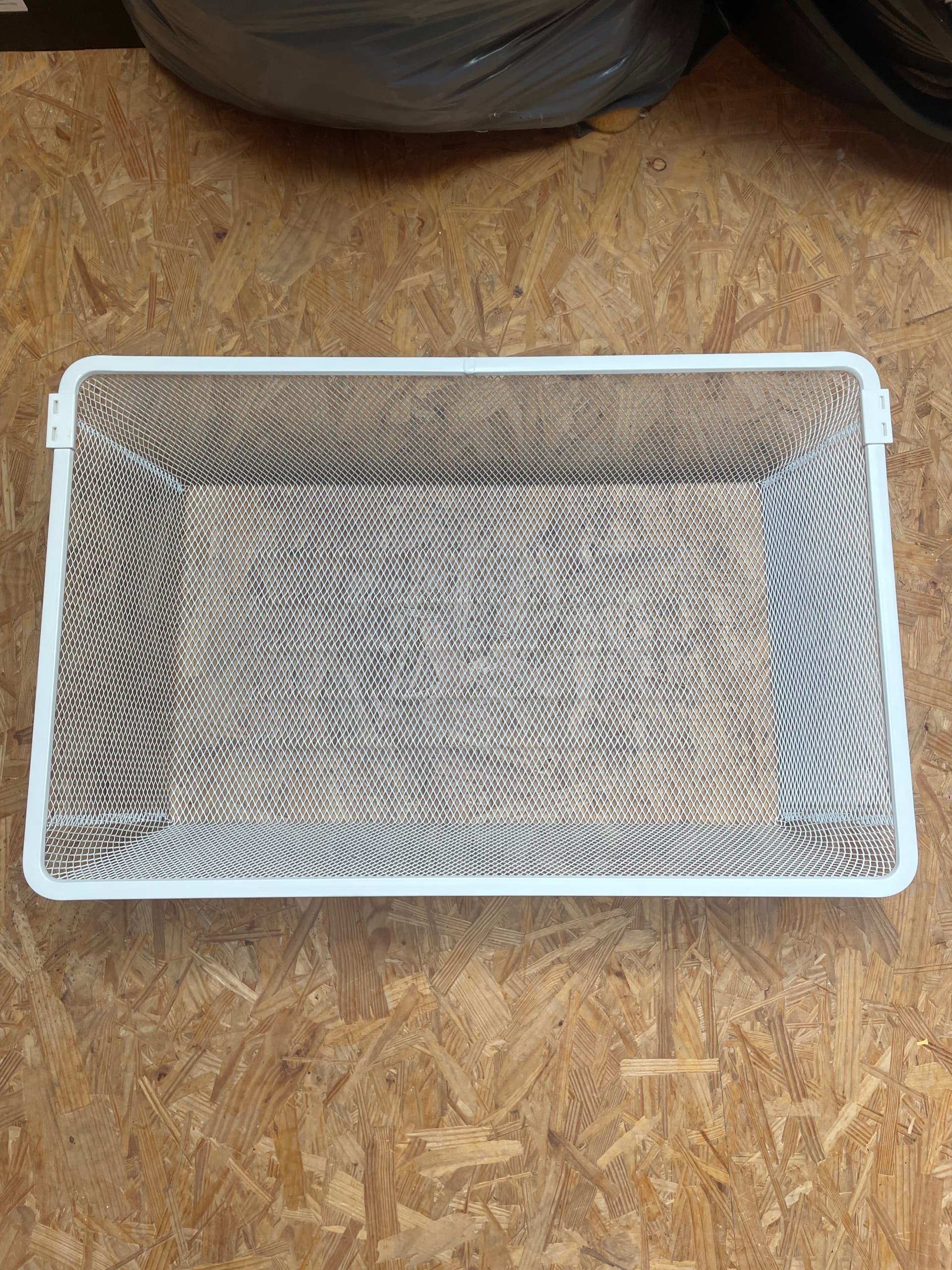 BOAXEL corbeille en filet, blanc, 60x40x15 cm