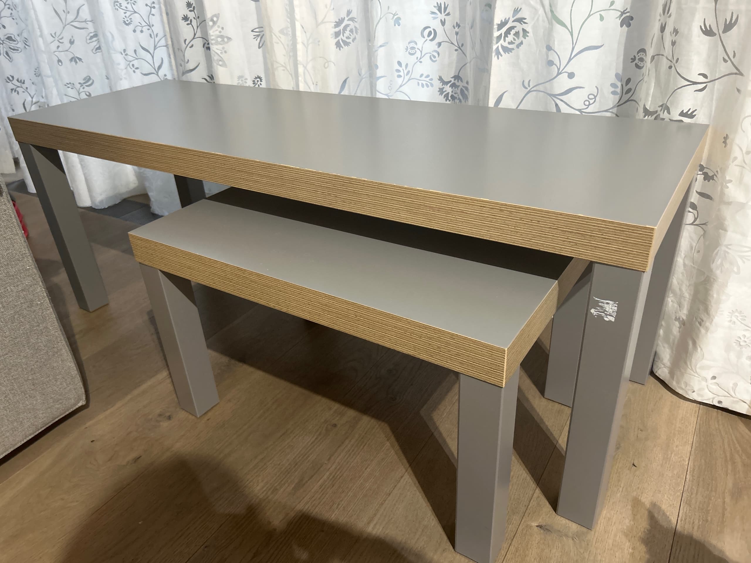 LACK tables gigognes, lot de 2, blanc