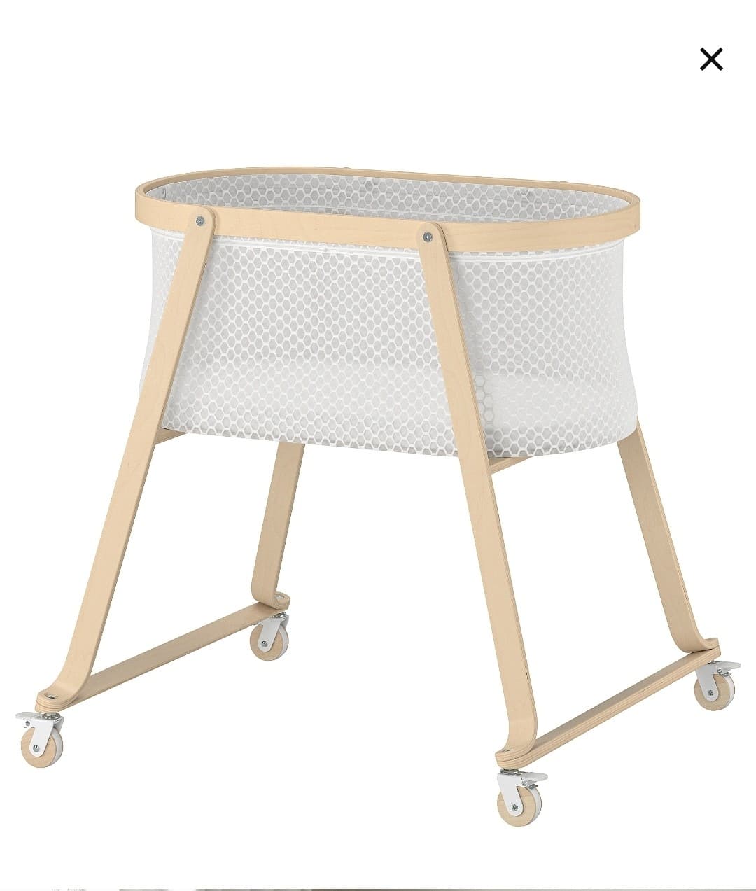 BERCEAU BEBE drap housse pour berceau, nuages/pois/blanc cassé, 41x75 cm