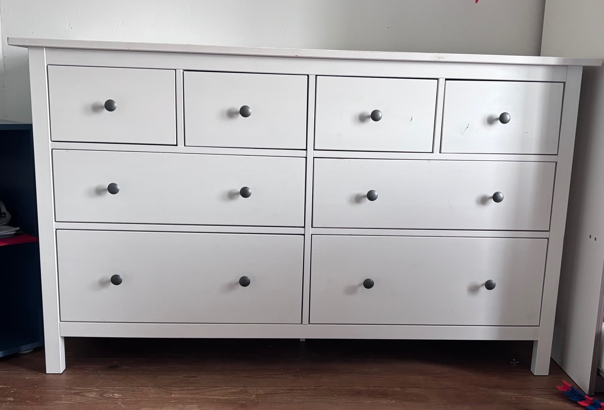 HEMNES commode 8 tiroirs, blanc