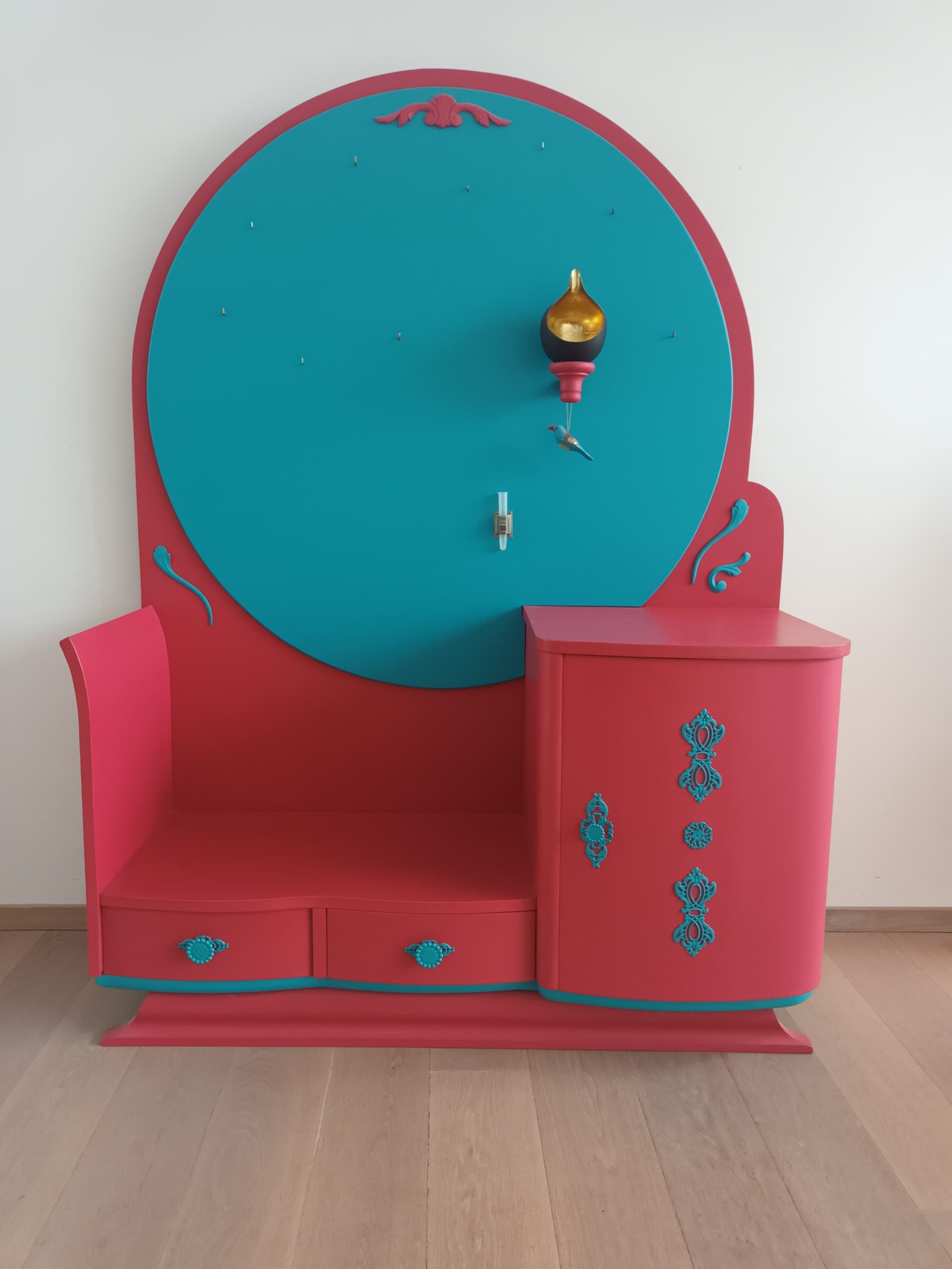 KINDERKAMER banc avec rangement jouets, blanc/blanc, 90x52x48 cm