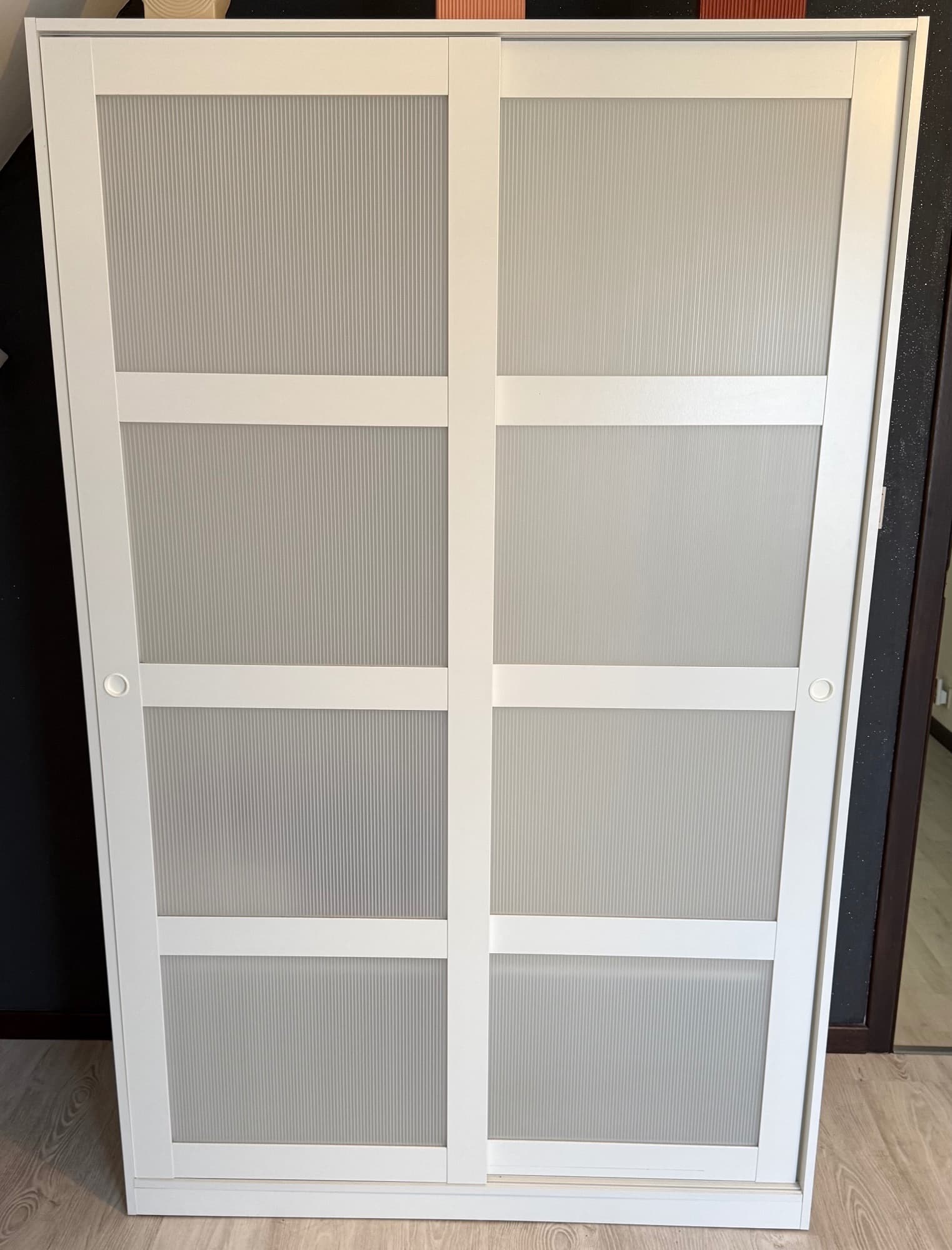 KVIKNE armoire 2 portes coulissantes, blanc