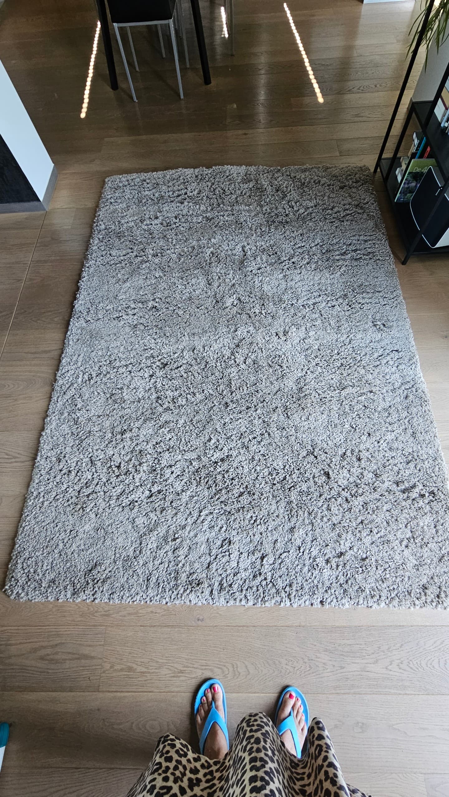 VOLLERSLEV vloerkleed, hoogpolig, beige, 160x230 cm