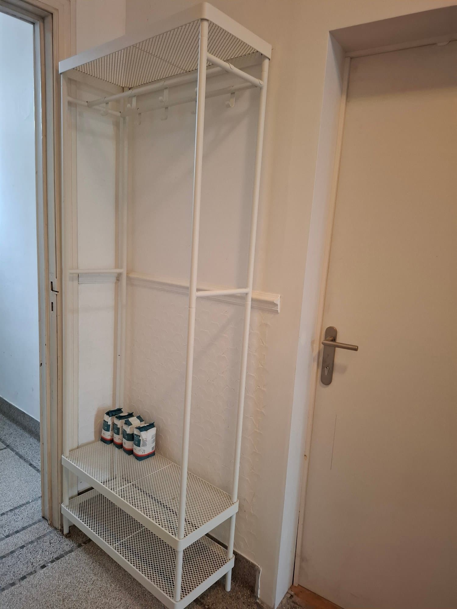 MACKAPÄR rangement ouvert vêtements+chaussur, blanc, 78x32x200 cm