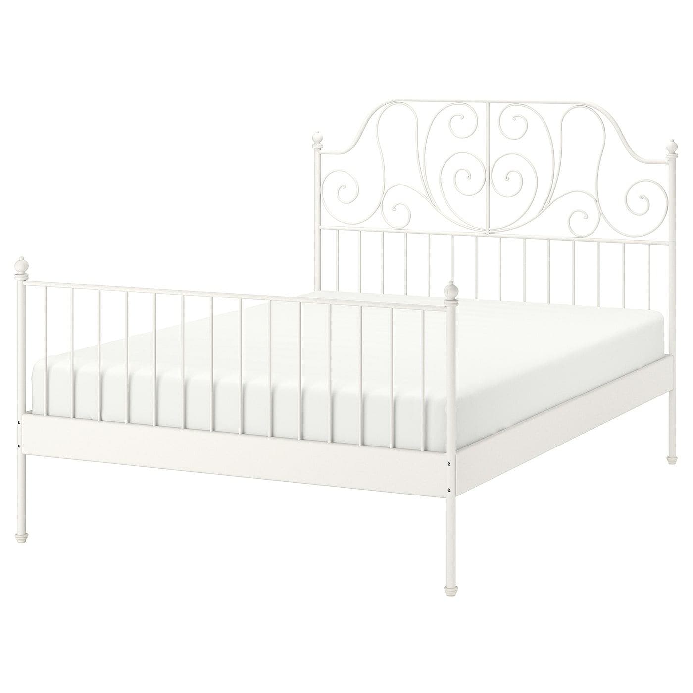 LEIRVIK bedframe, wit