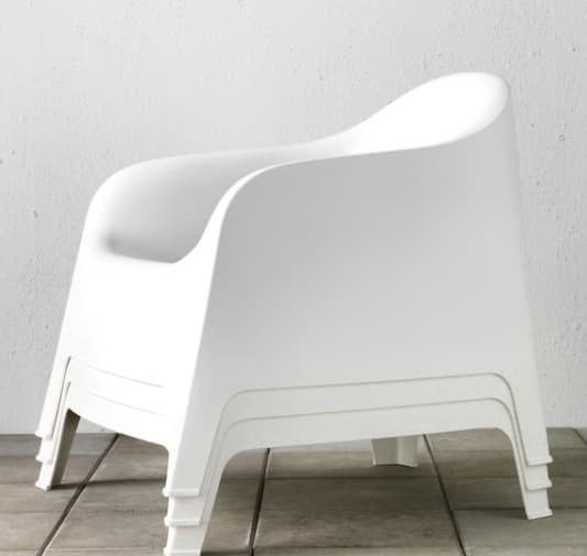 SKARPÖ Fauteuil, buiten, wit