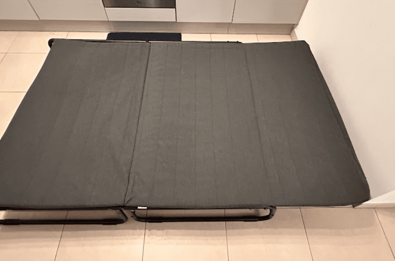 HAMMARN sofa-bed, Knisa dark grey/black