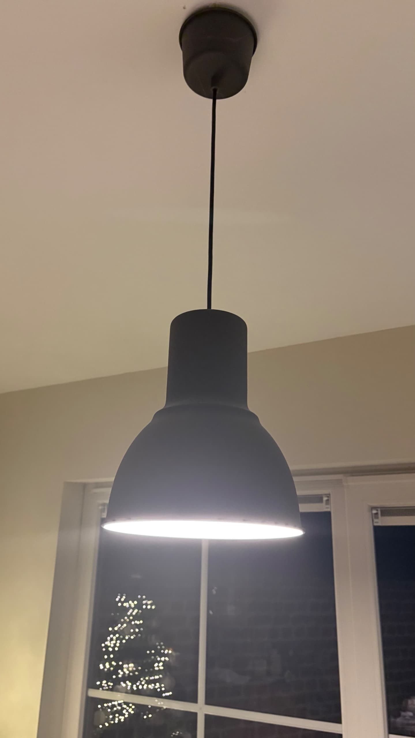 HEKTAR Hanglamp, donkergrijs, 22 cm