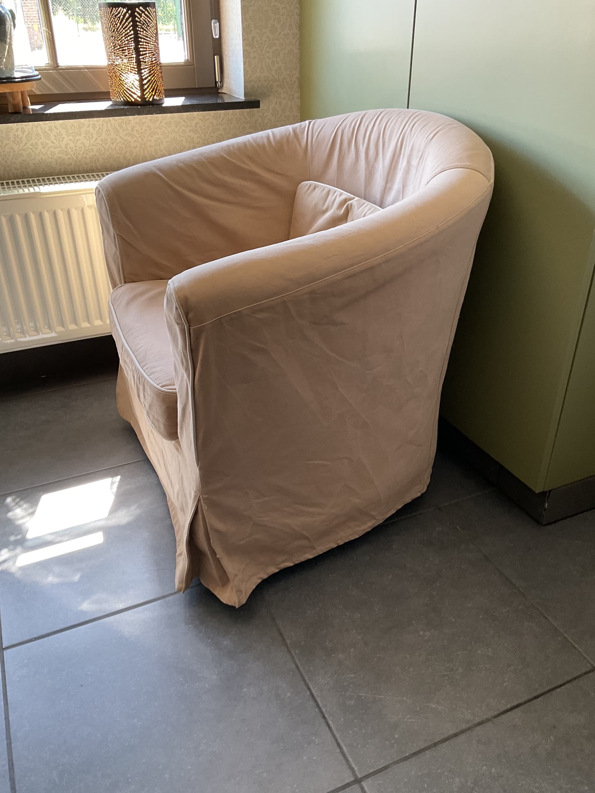 TULLSTA fauteuil, Lofallet beige
