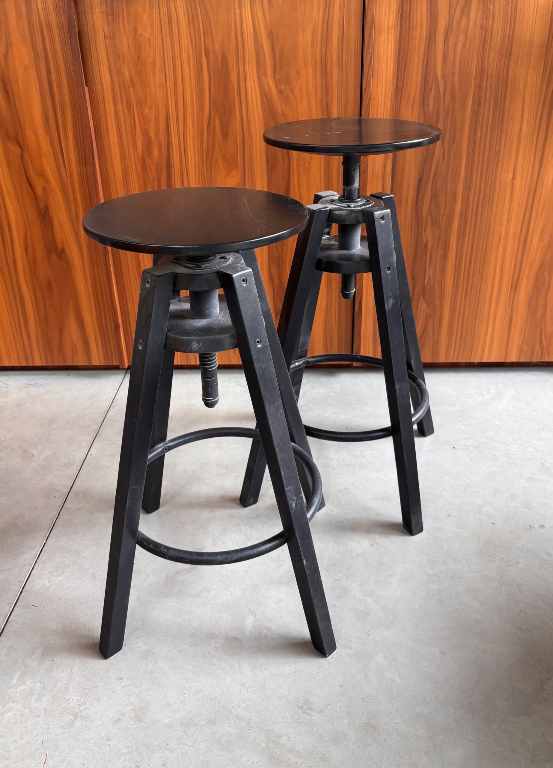 DALFRED barkruk, zwart, 63-74 cm
