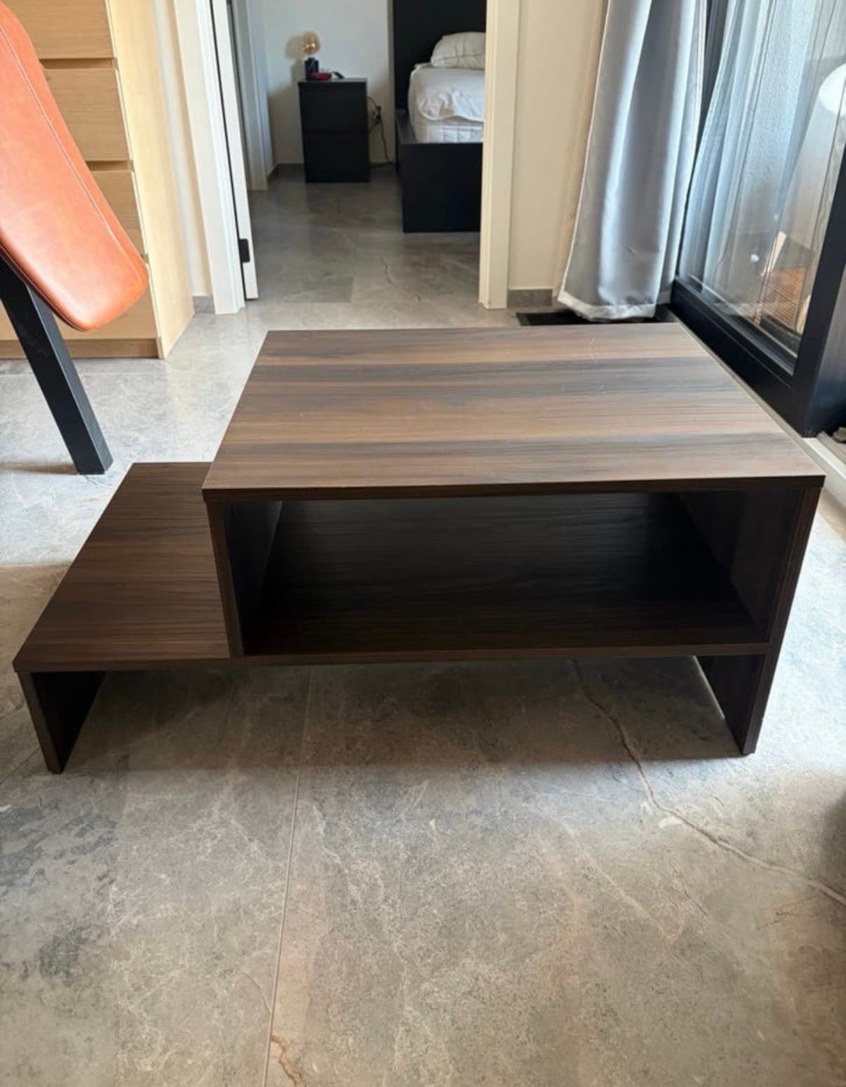HOLMERUD coffee table, dark brown, 90x55 cm