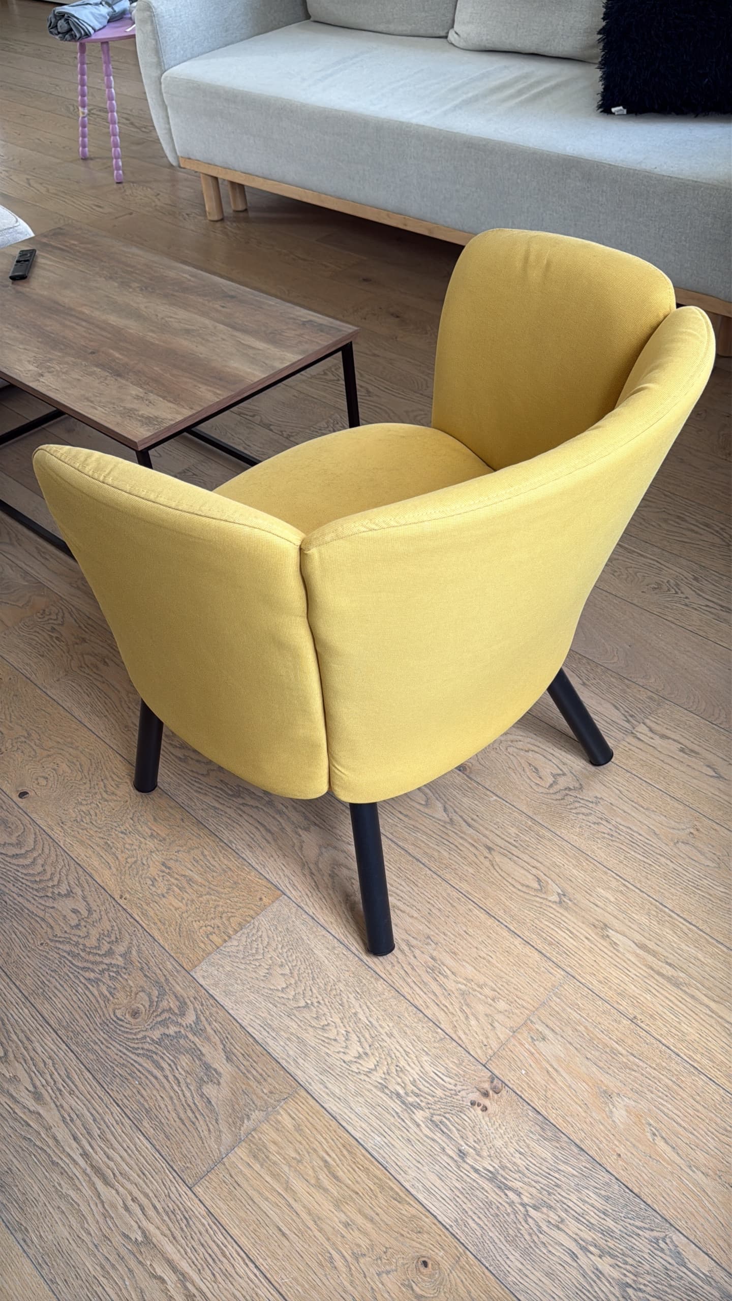 HERRÅKRA CHAIR armchair, Diseröd dark yellow