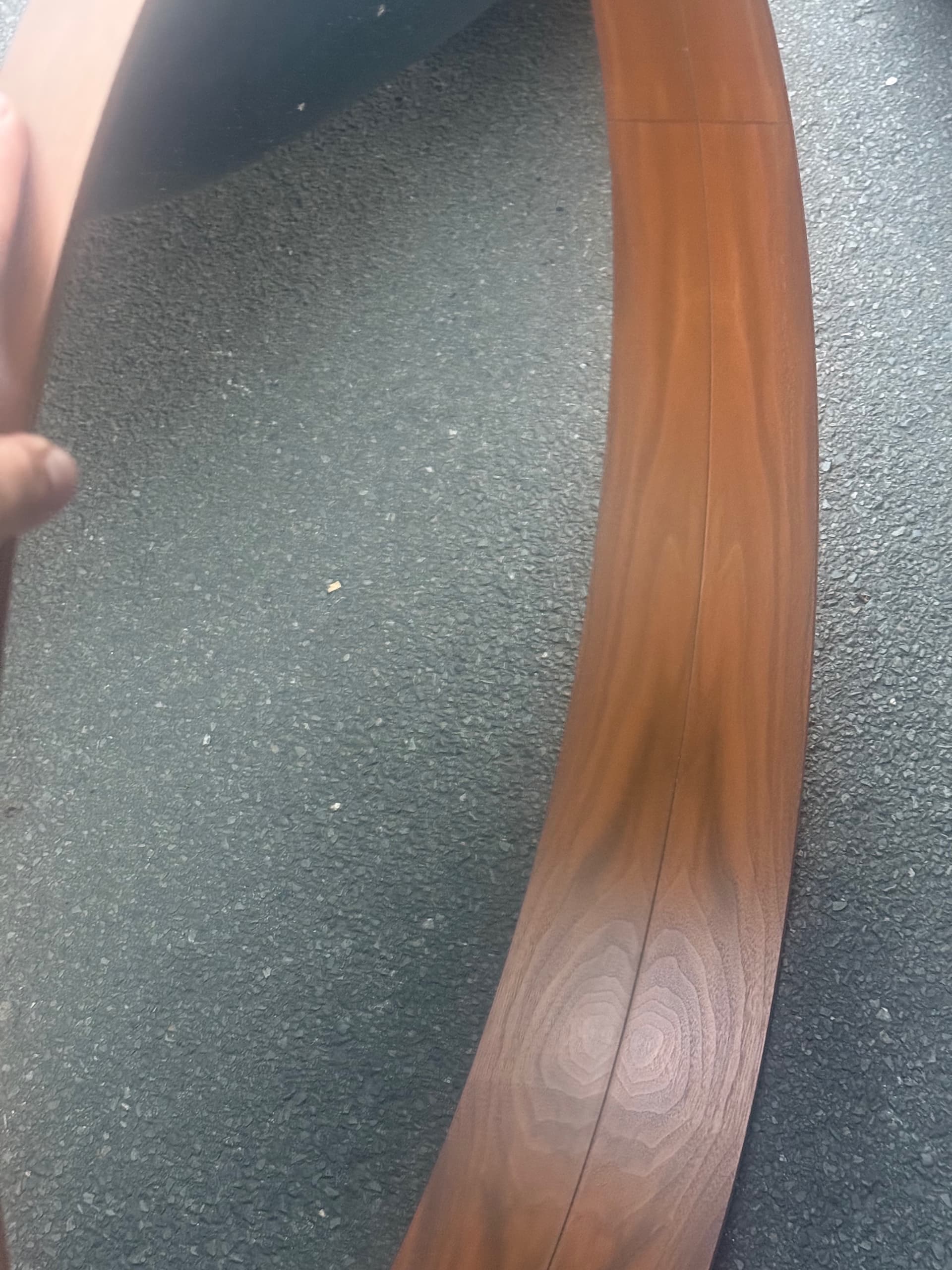 STOCKHOLM mirror, walnut veneer, 80 cm