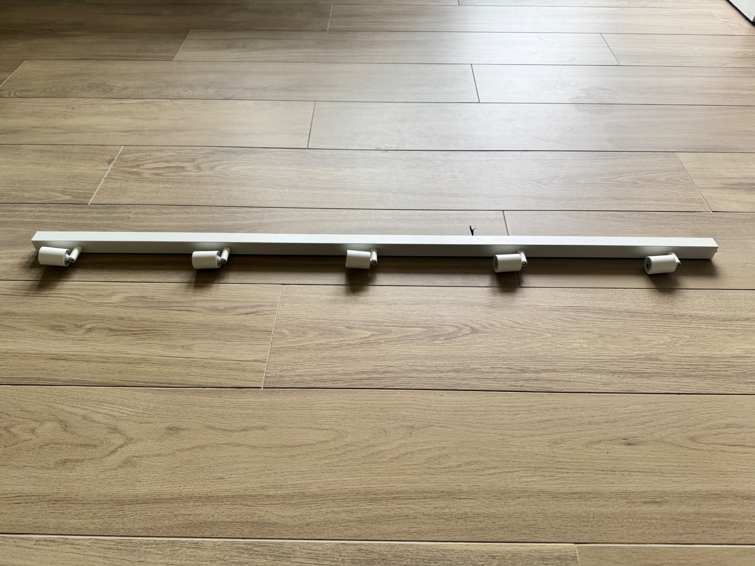 BÄVE led-plafondrail, 5 spots, wit