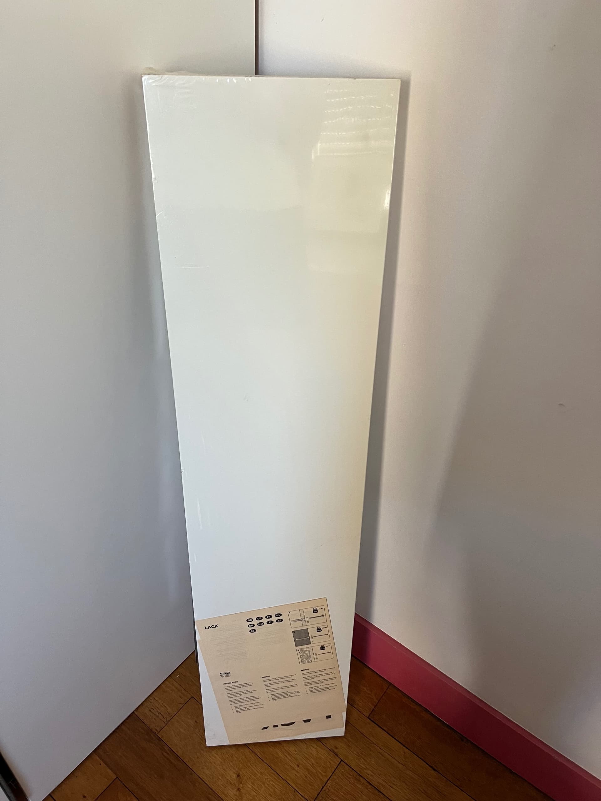 LACK wall shelf, white, 110x26 cm