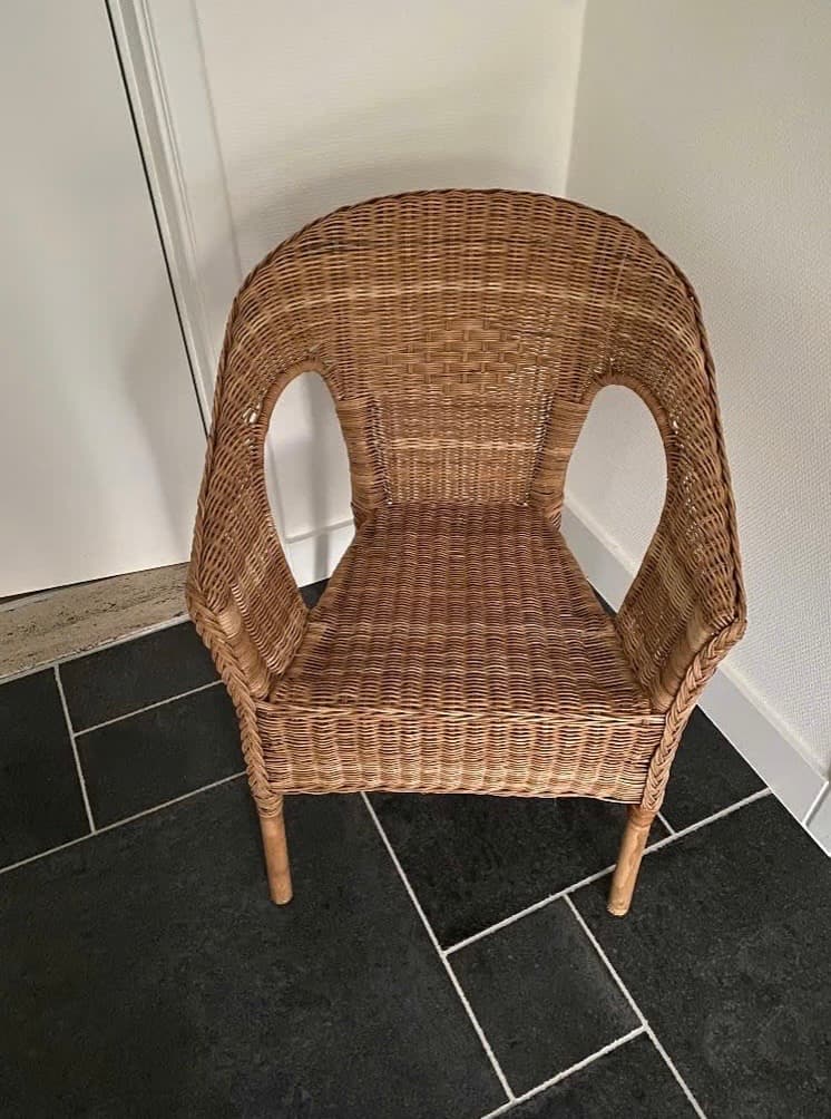 AGEN chair, rattan/bamboo