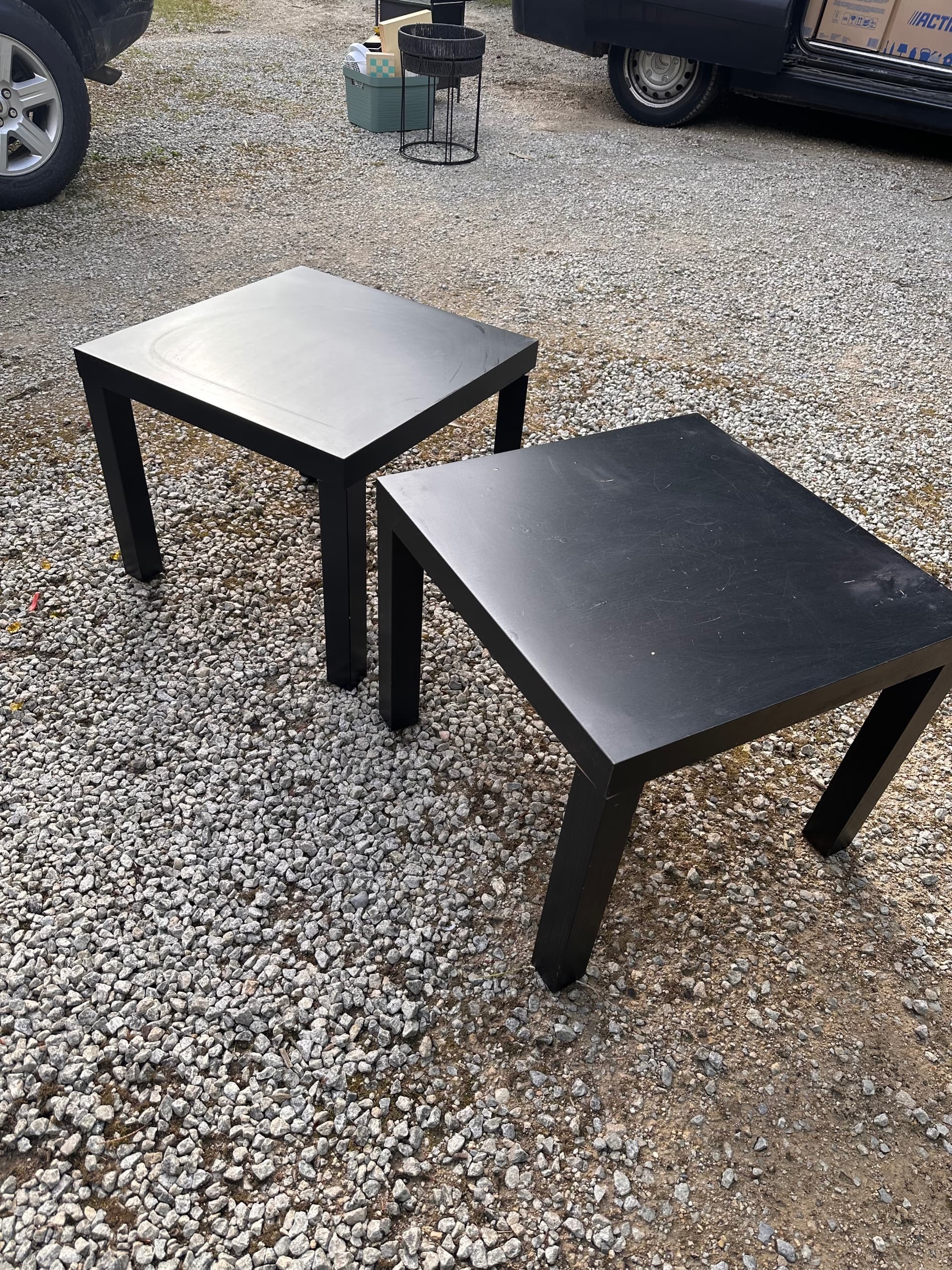 LACK Tafeltje, zwartbruin, 55x55 cm