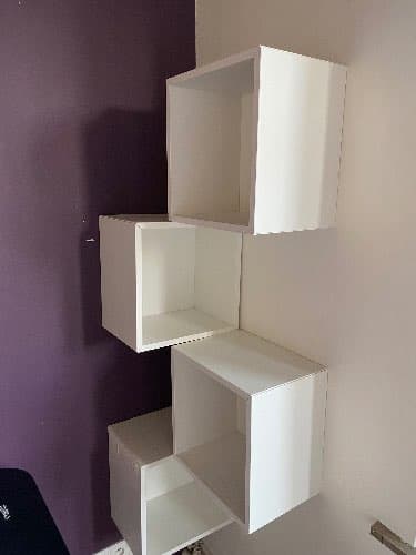 EKET kast met wandmontage, wit, 35x25x35 cm