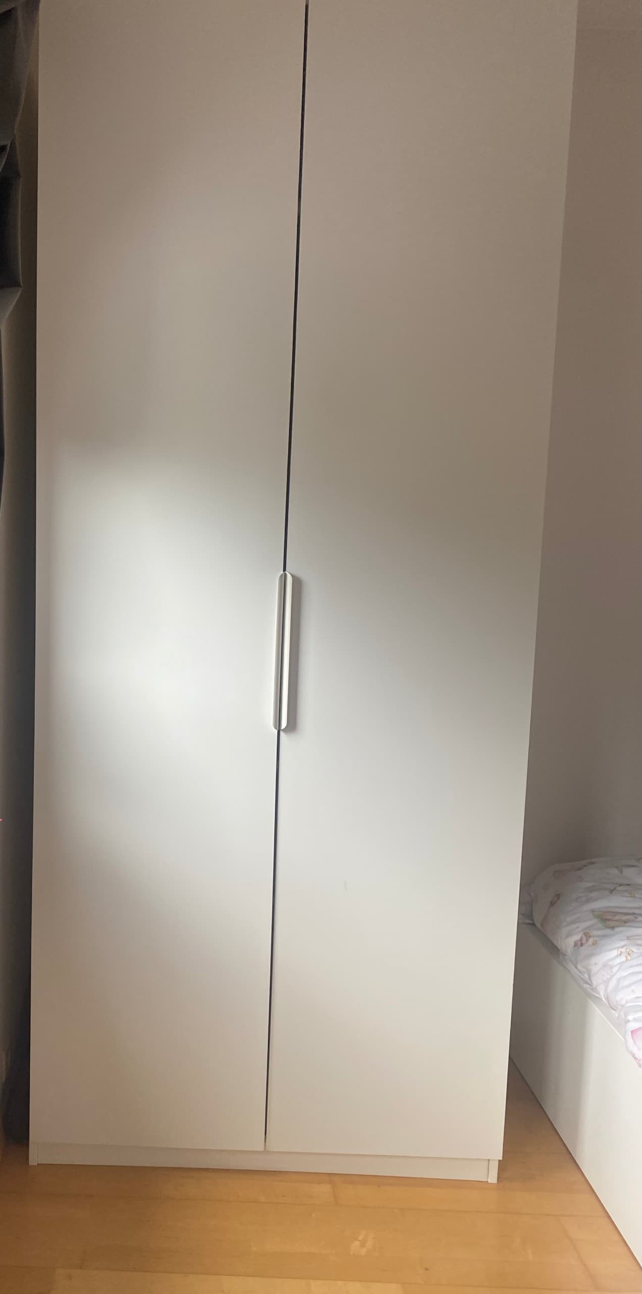 PAX / FORSAND wardrobe, white/white, 100x60x236 cm