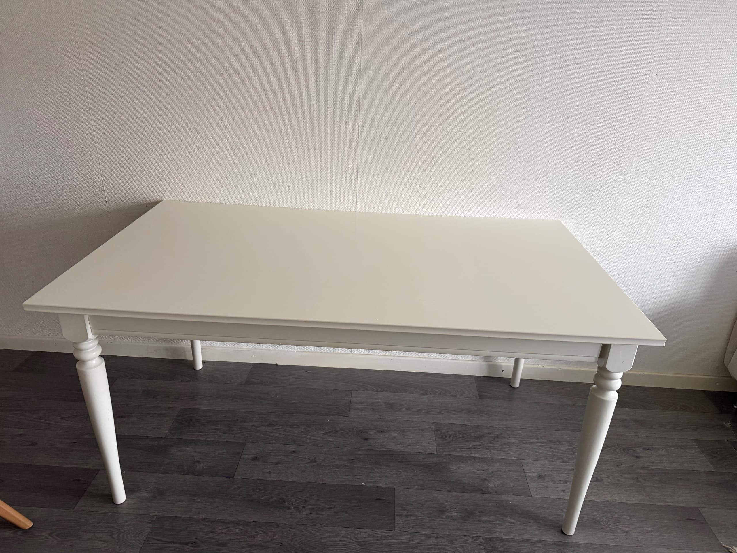 ROSENTORP extendable table, white, 155/215x87 cm