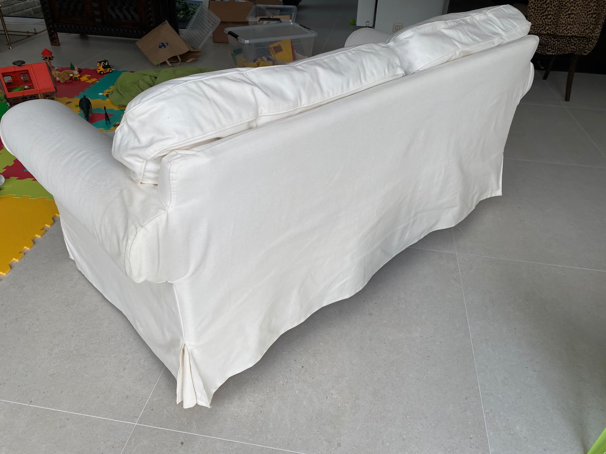 EKTORP cover for 2-seat sofa, Hillared beige
