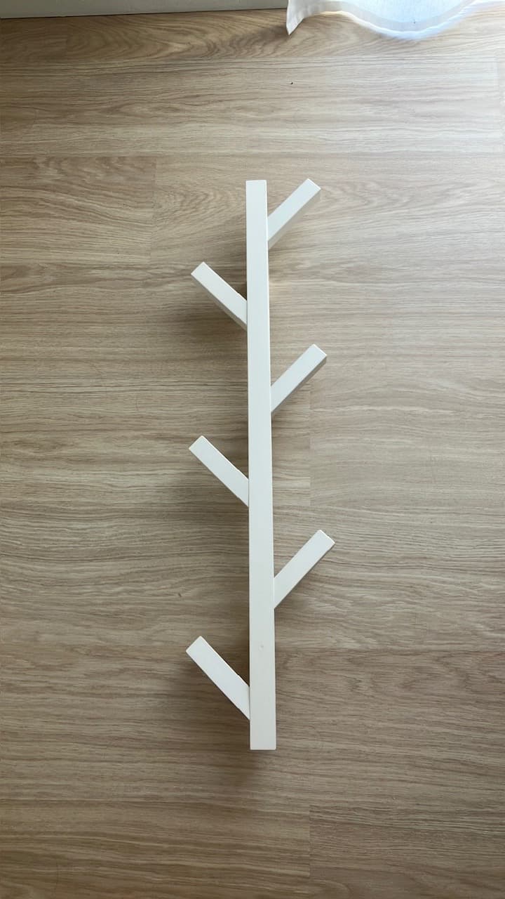 TJUSIG Patère, blanc, 78 cm