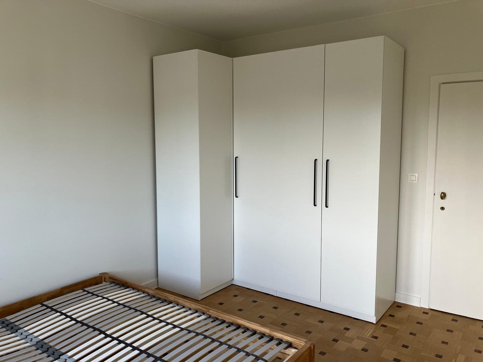 PAX ARMOIRE W CORNER hoekkledingkast, wit/wit, 161/111x201 cm