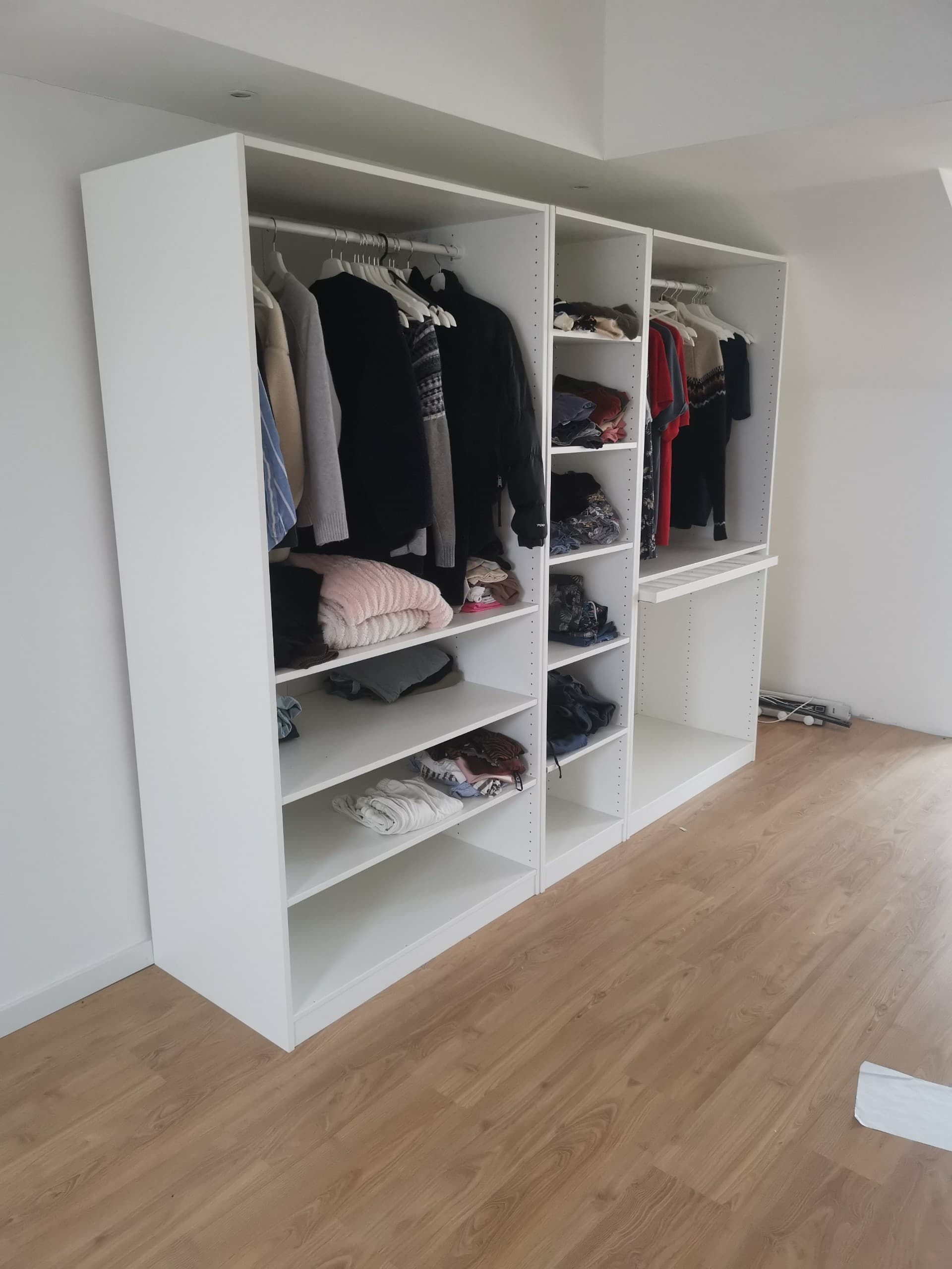 PAX 3 UNITS basiselement kledingkast, wit, 100x58x236 cm