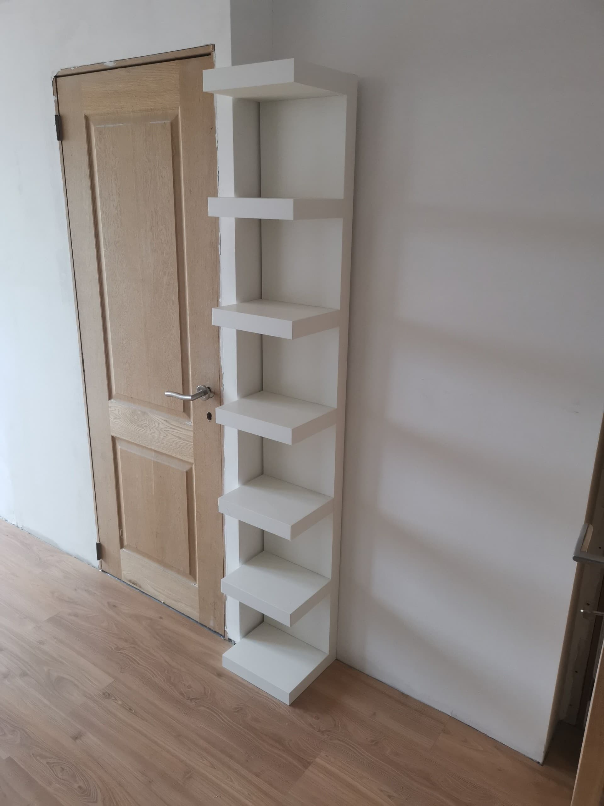 LACK wall shelf unit, white, 30x190 cm