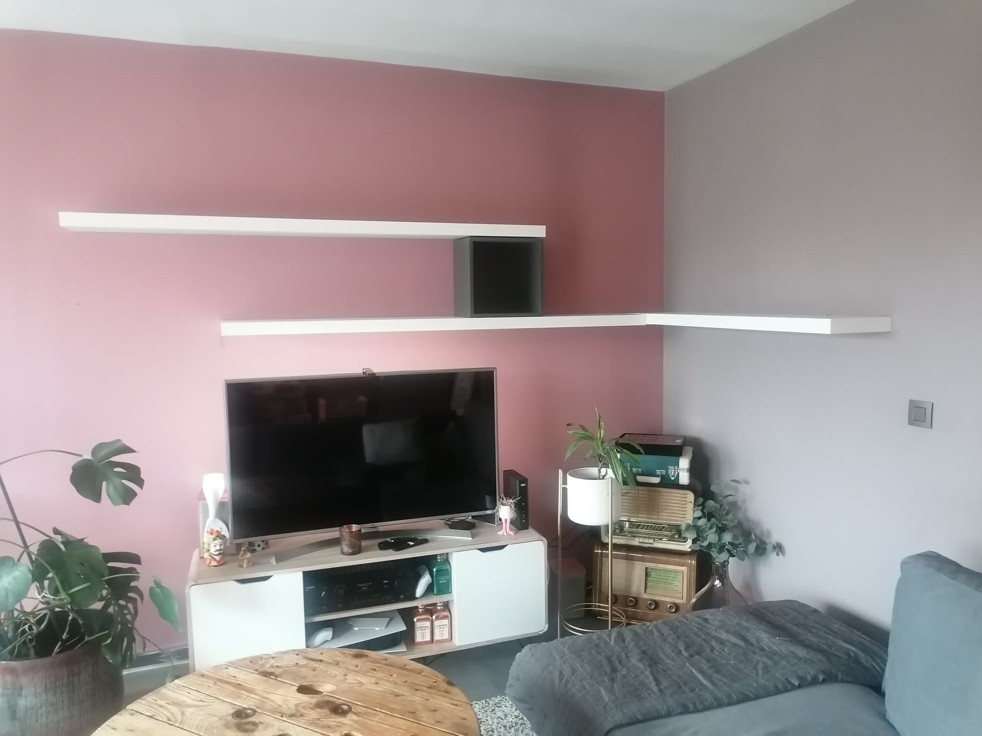 LACK wall shelf, white, 30x26 cm