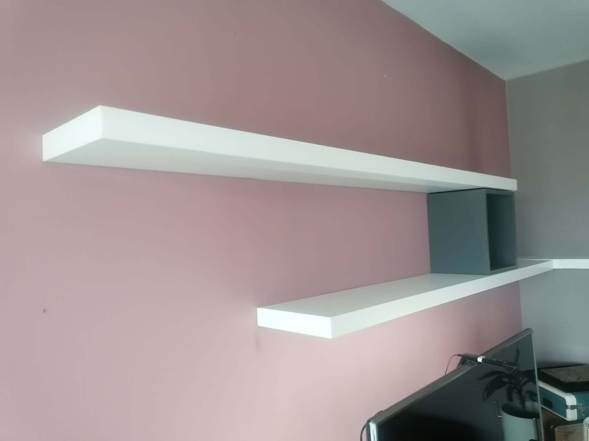 LACK wall shelf, white, 110x26 cm