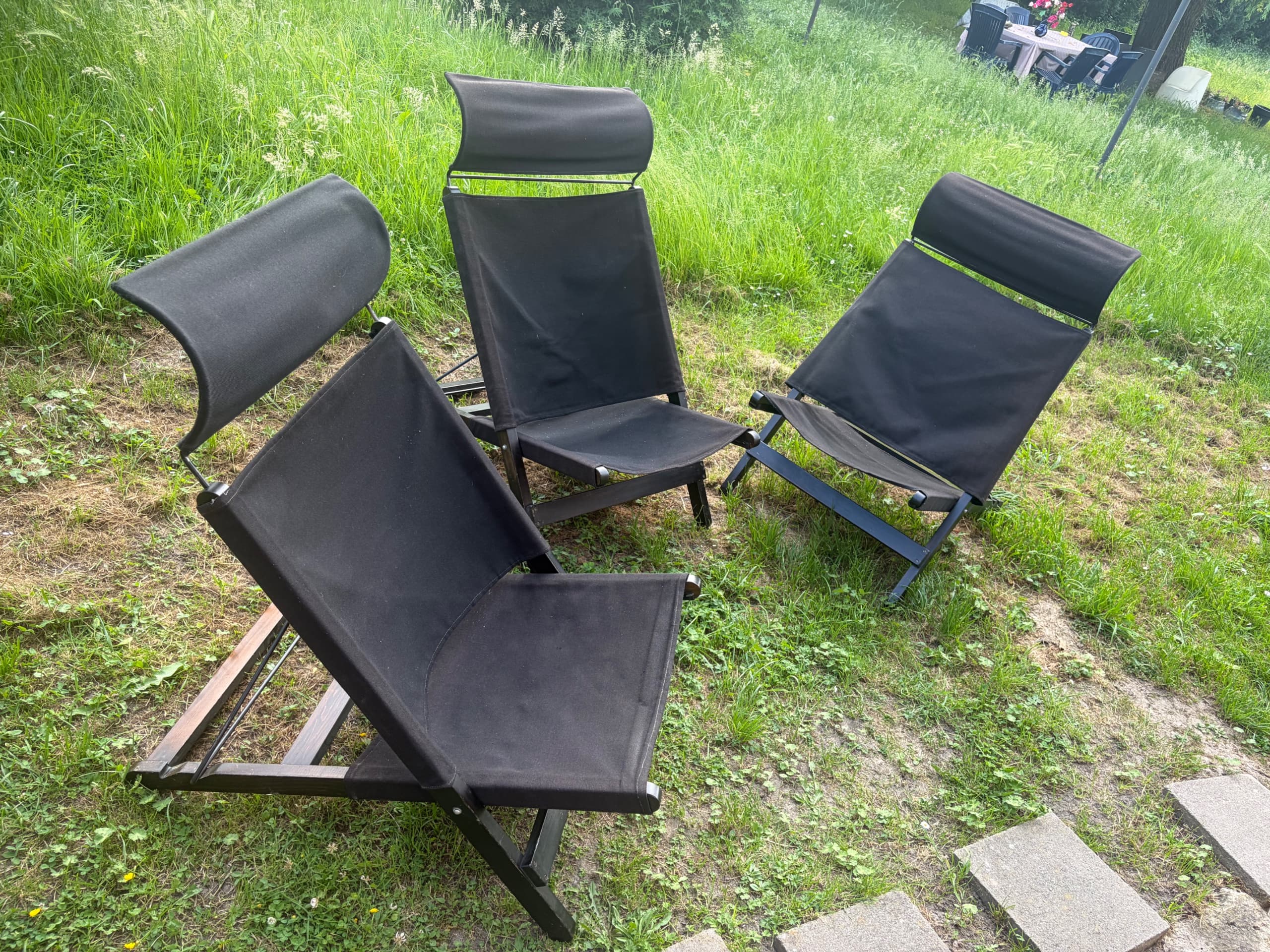 Chaises en tissu