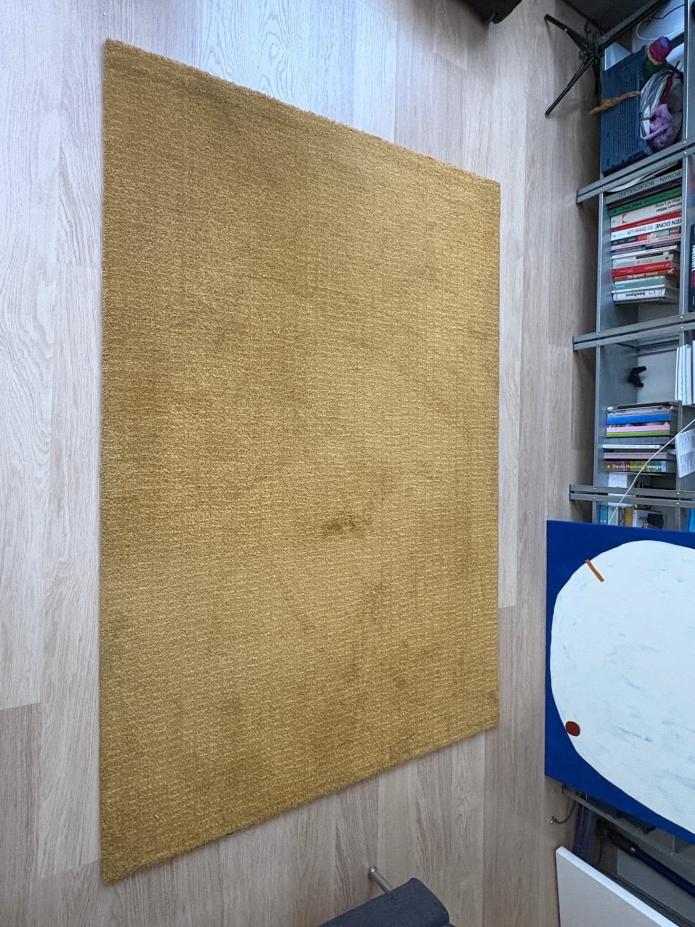 STOENSE vloerkleed, laagpolig, ecru, 133x195 cm