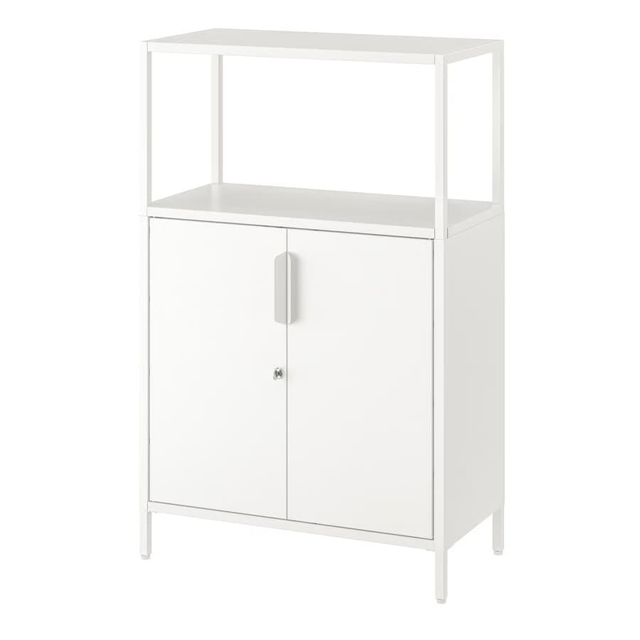 TROTTEN kast met deuren, wit, 70x35x110 cm