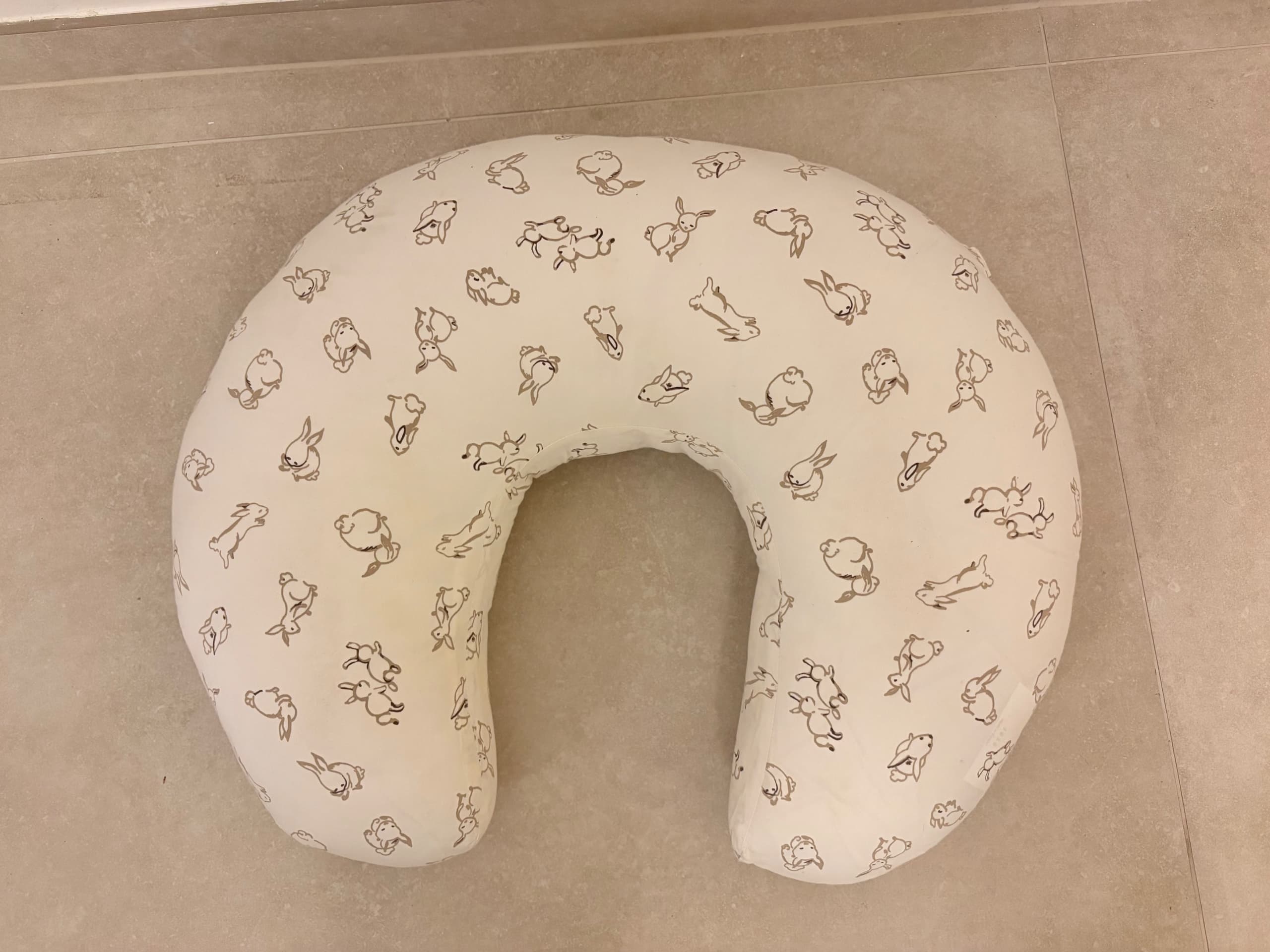 LEN ALLAITEMENT nursing pillow, grey, 60x50x18 cm